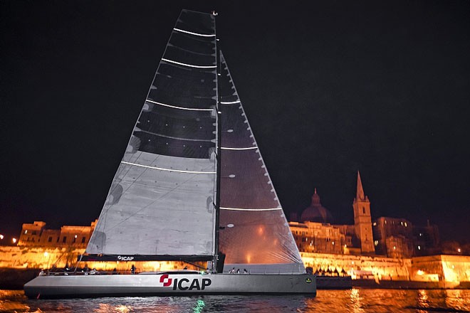 ICAP LEOPARD, Mike Slade approaching the finish line - Rolex Middle Sea Race © Rene Rossignaud
